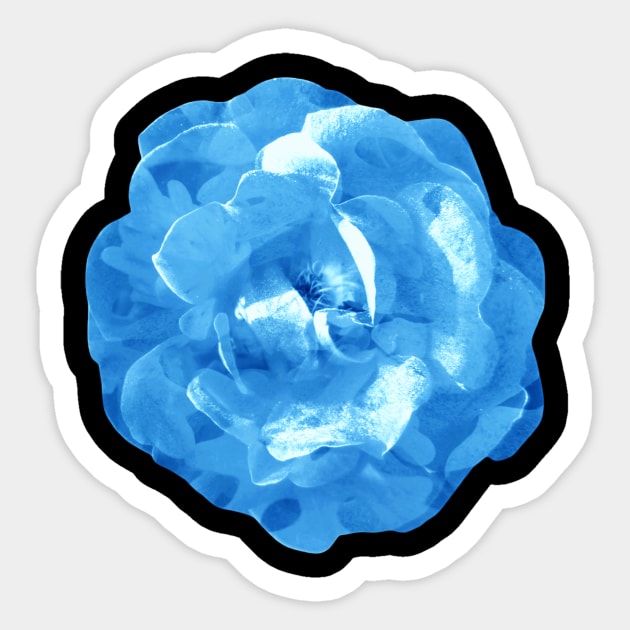 Icy Blue Rose Sticker by Geomhectic